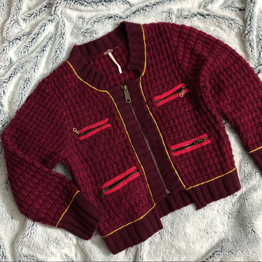 Free People Cropped Cardigan